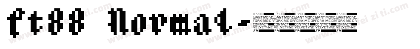 ft88 Normal字体转换